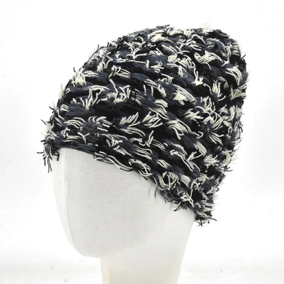 Hip Hop Balaclava Distressed Knitted Outdoor Cap (Unisex)