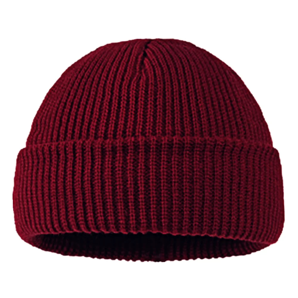 Casual Knit Beanie for Men, Women