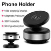 Wireless Phone Holder w/ 15W Magnetic Charger & Suction Holder