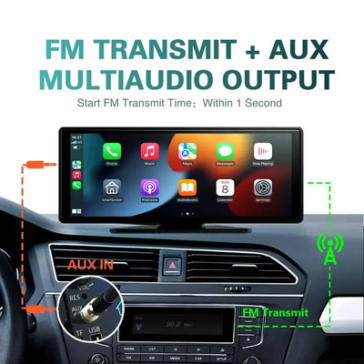 Universal 10.3 Inch Car Multimedia Android Audio & Carplay Wireless Video Player