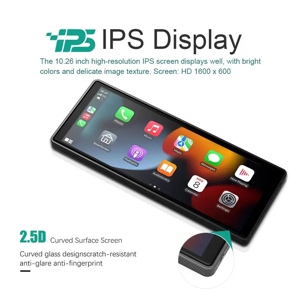 Universal 10.3 Inch Car Multimedia Android Audio & Carplay Wireless Video Player