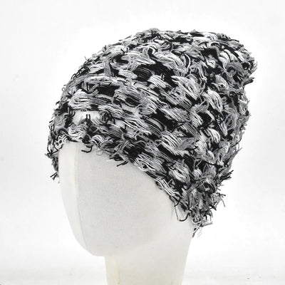 Hip Hop Balaclava Distressed Knitted Outdoor Cap (Unisex)