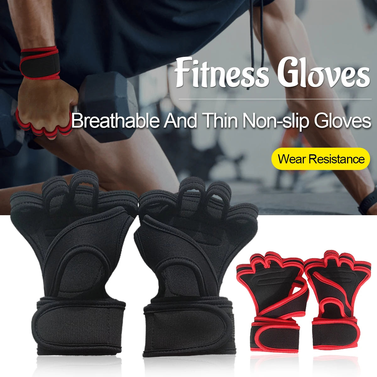 Workout & Weight Lifting Glove / Wrist Wrap for Men and Women